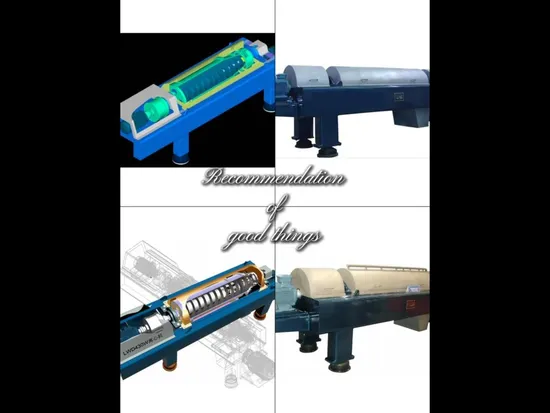 Lw Series Horizontal Screw Decanter Centrifuge - High Efficiency Solid-Liquid Separation Machine